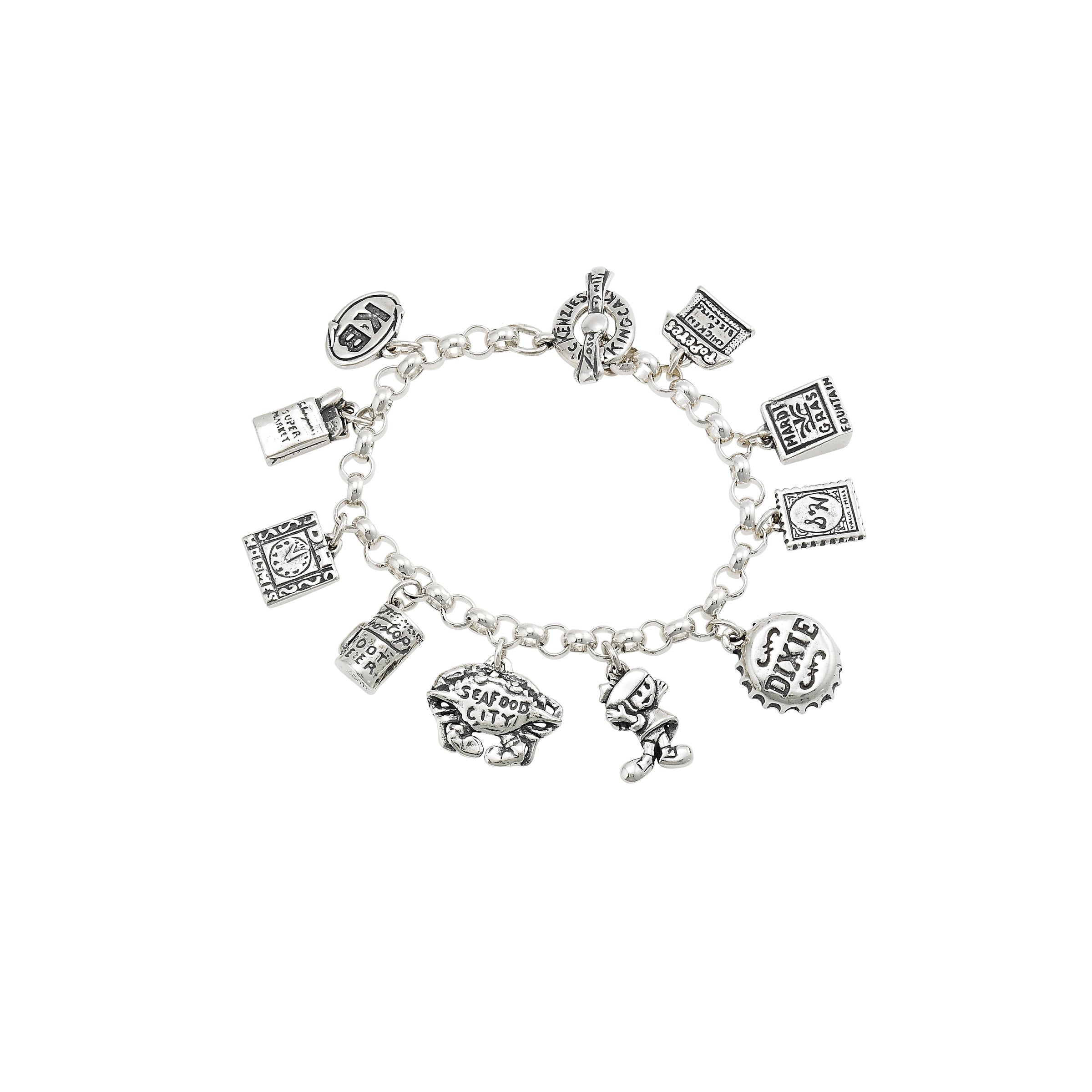 New Orleans Nostalgia Ten Charm Bracelet