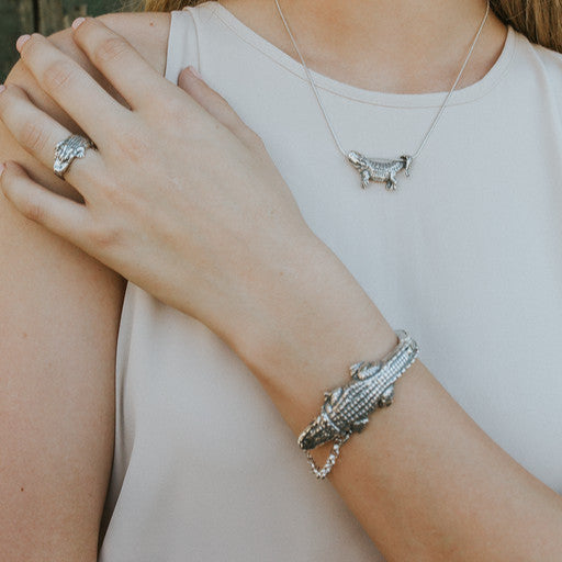 Pet Alligator Bangle Bracelet
