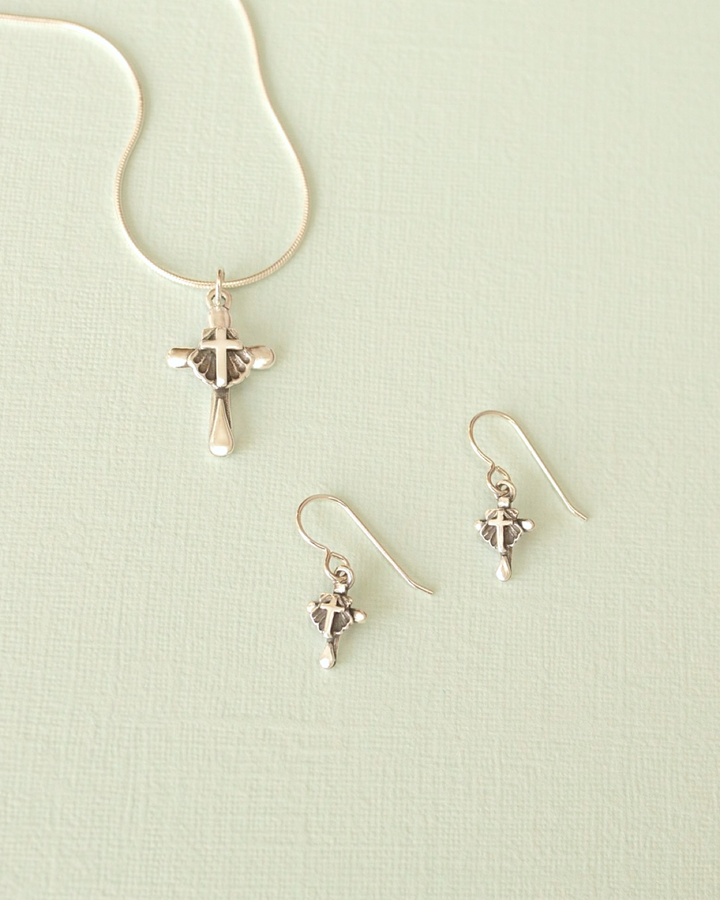 Baptism Cross Mini Earrings