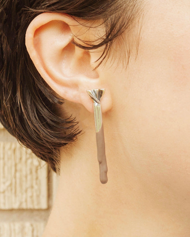 Chocolate Taffy Earrings