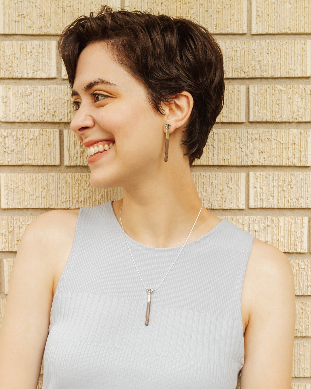 Chocolate Taffy Earrings