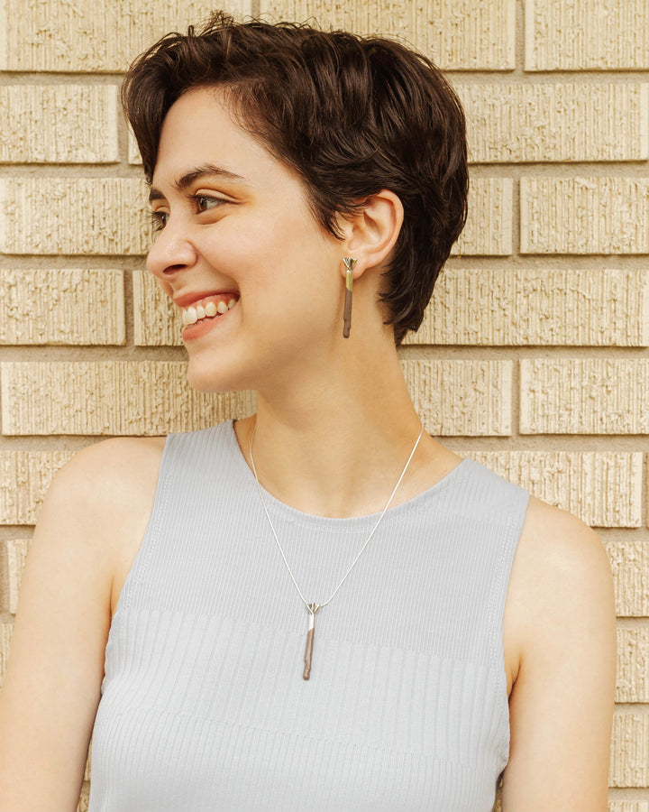 Chocolate Taffy Earrings