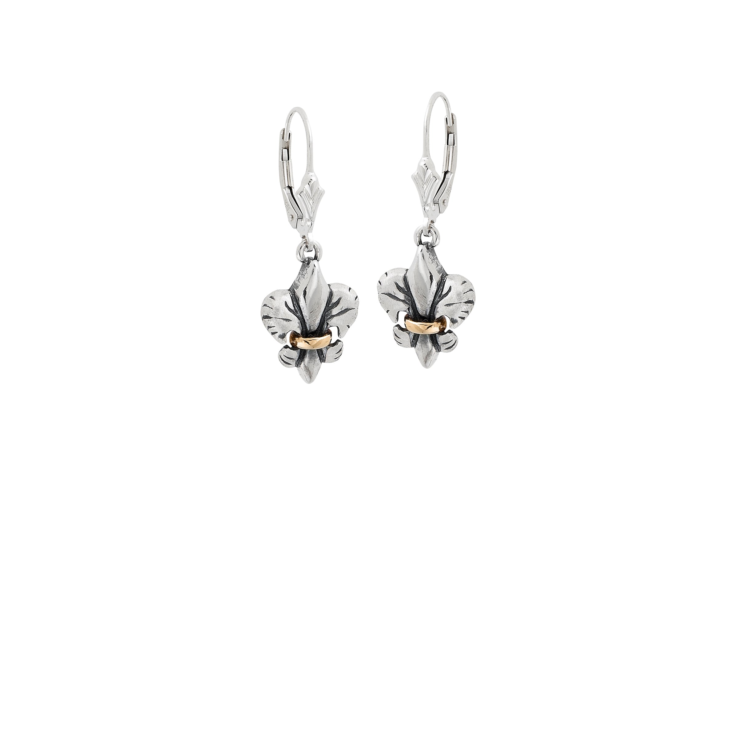 Tiger Lily Mini Two Tone Earrings