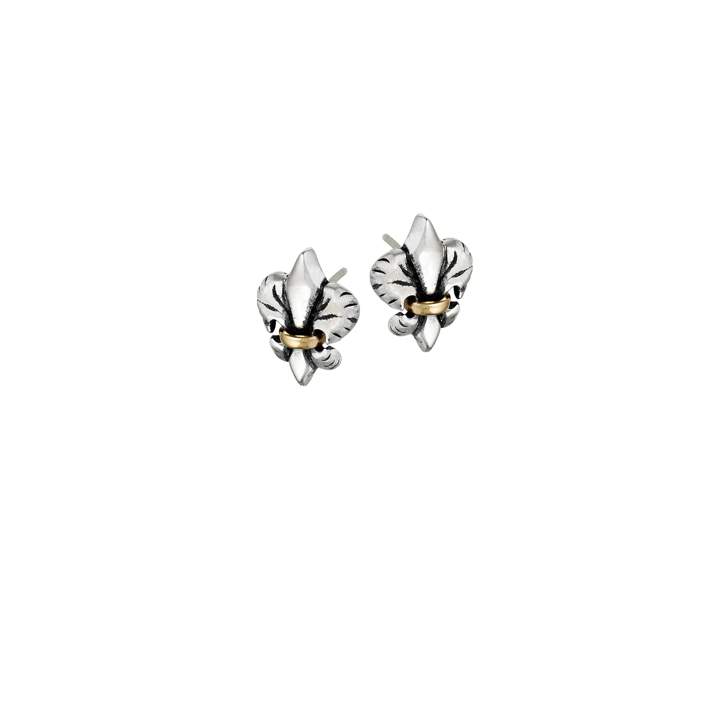 Tiger Lily Mini Two Tone Post Earrings