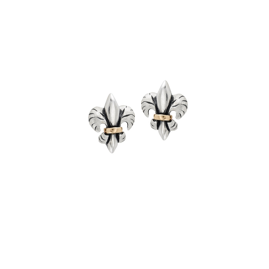 Tiger Lily 2-tone Post Earrings