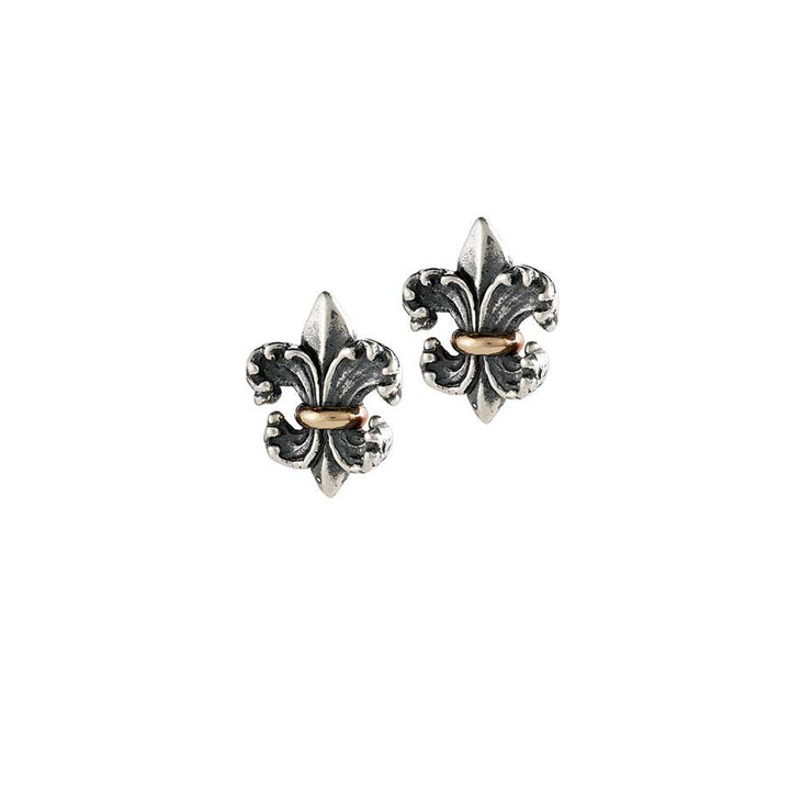 Water Lily 2-tone Post Earrings