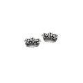 Fleur de Lis Crown Stud Earrings
