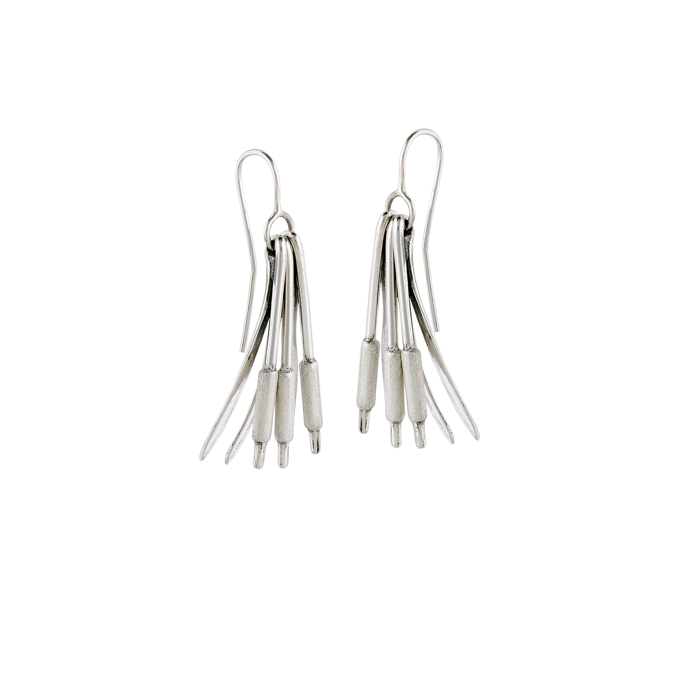 Cattails Triple Earrings