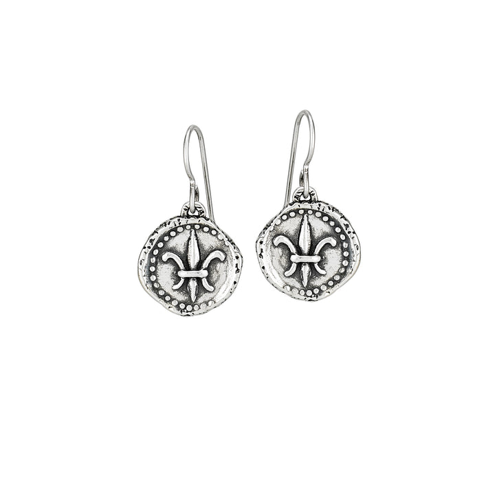 Fleur de Lis Doubloon Earrings