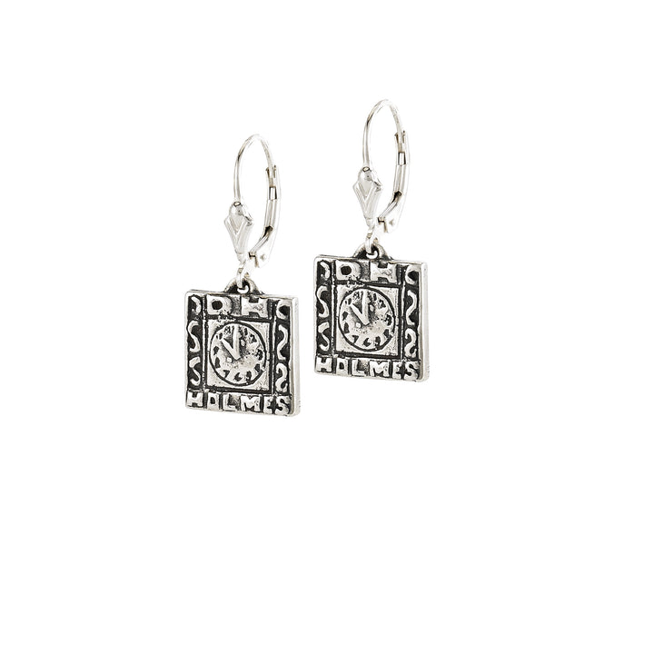 D.H. Holmes Clock Earrings