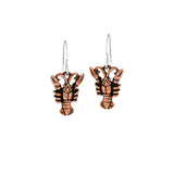Crawfish Small Copper Earrings