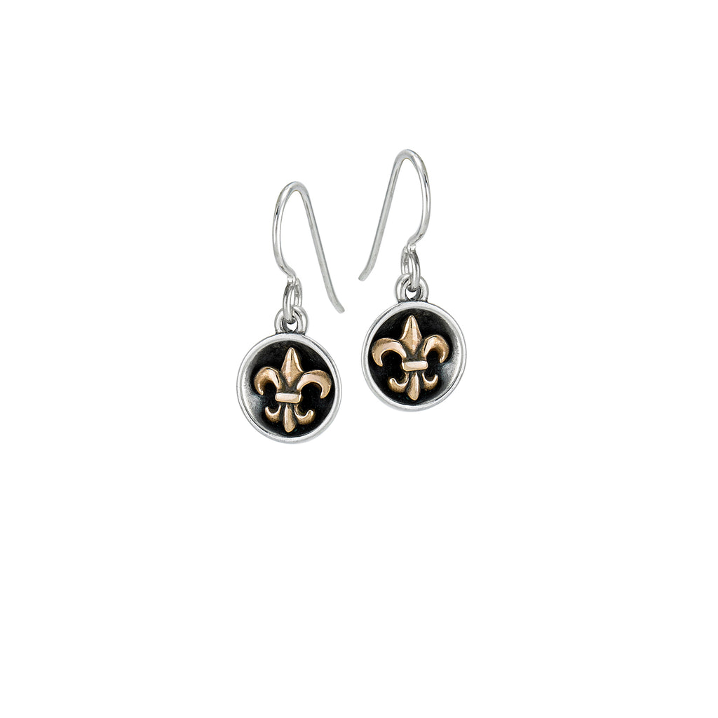 Fleur de Lis Roux Earrings