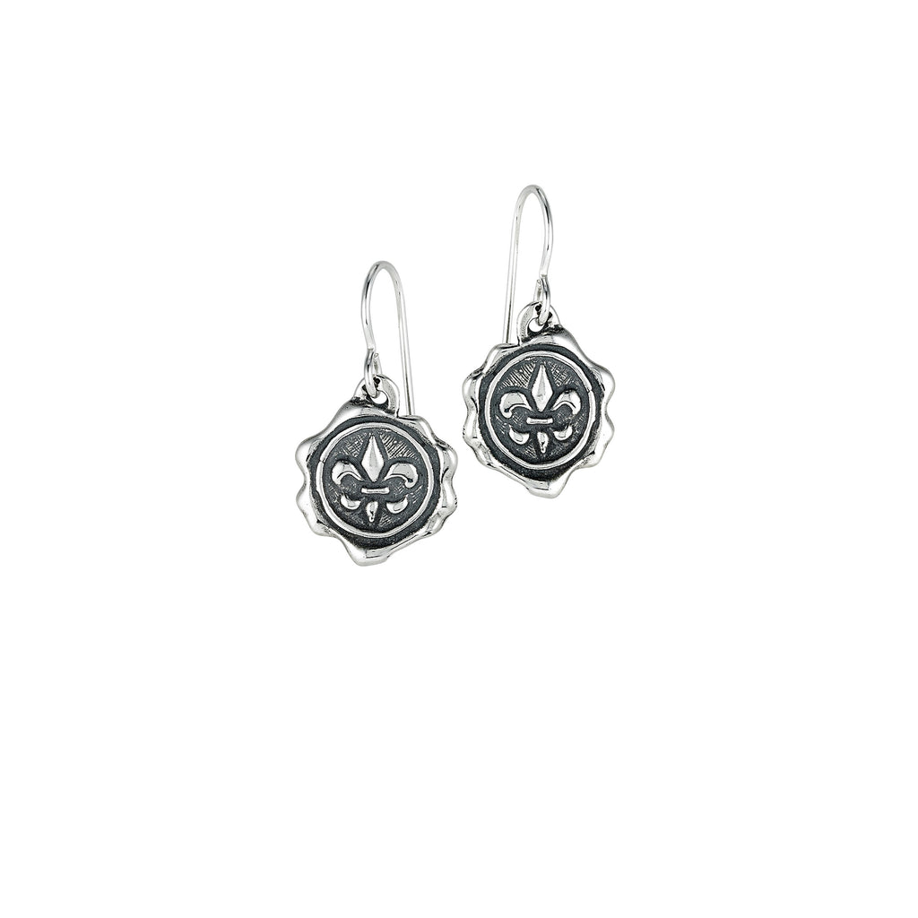 Fleur de Lis Cachet Earrings