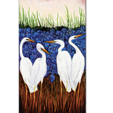 Egrets & Irises