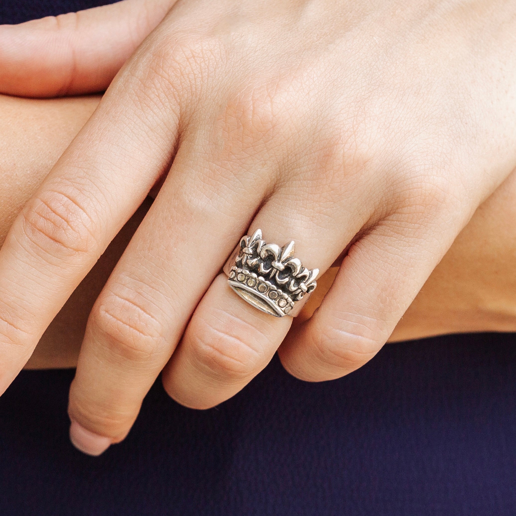 Fleur de Lis Triple Crown Ring 8.5 | Jose Balli Fleur de Lis Triple Crown Ring 8.5 | Jose Balli