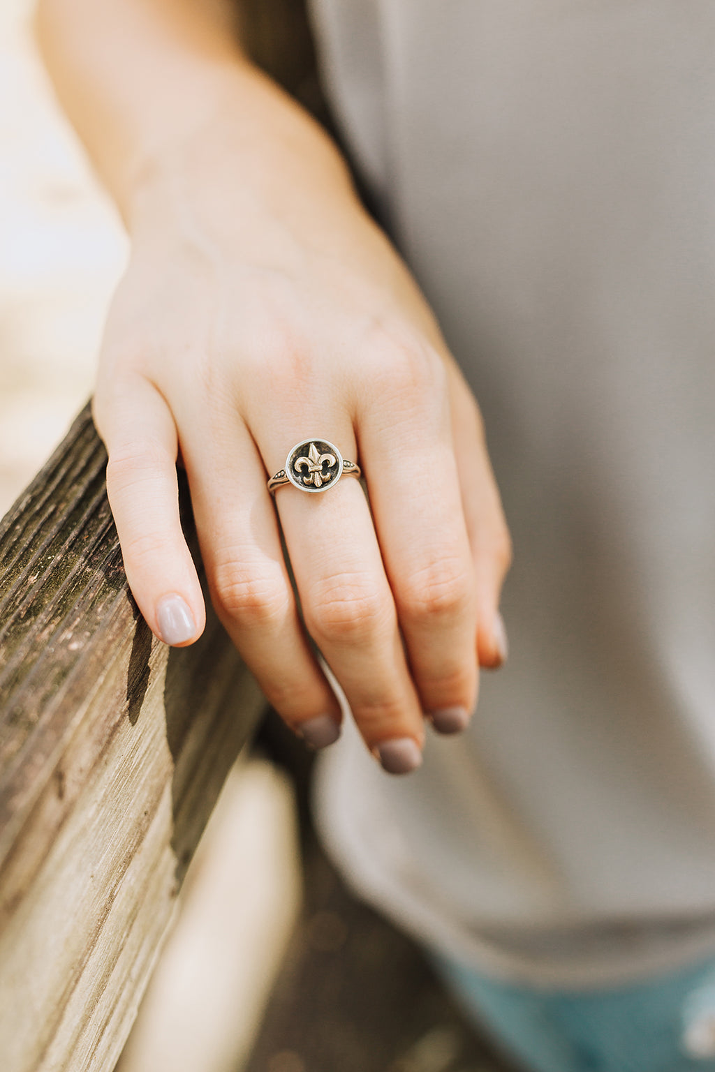 Fleur de Lis Roux Ring