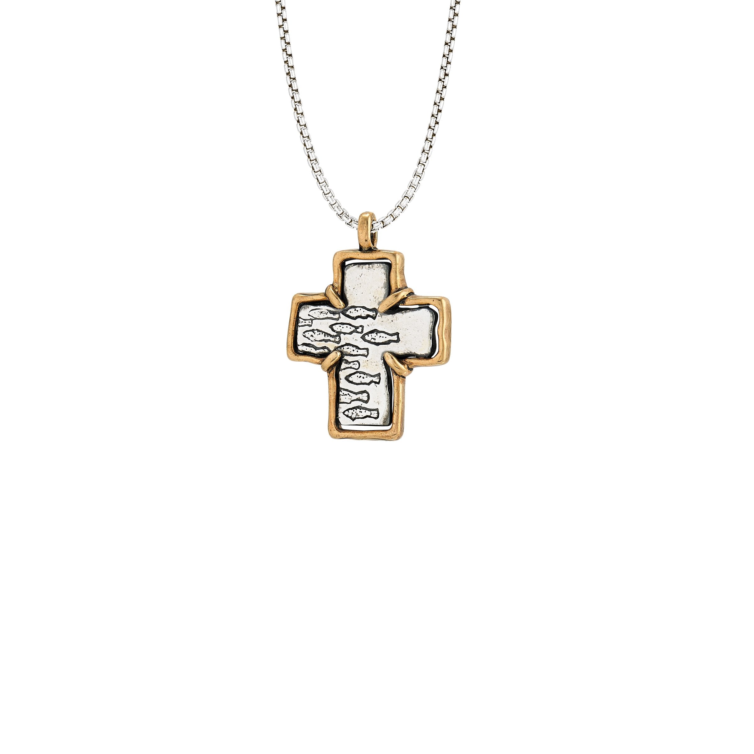 Image of Two-tone Cross Pendant