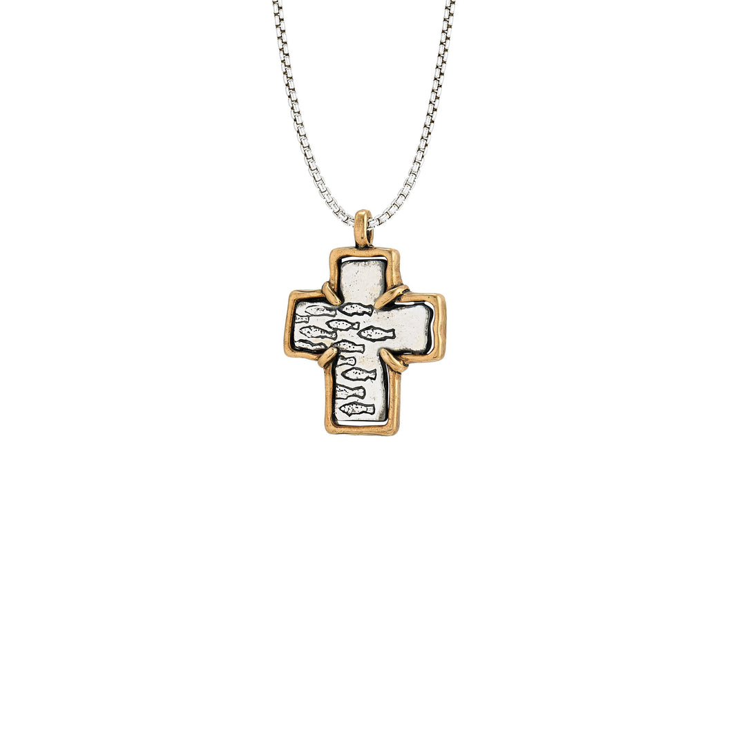 Image of Two-tone Cross Pendant 