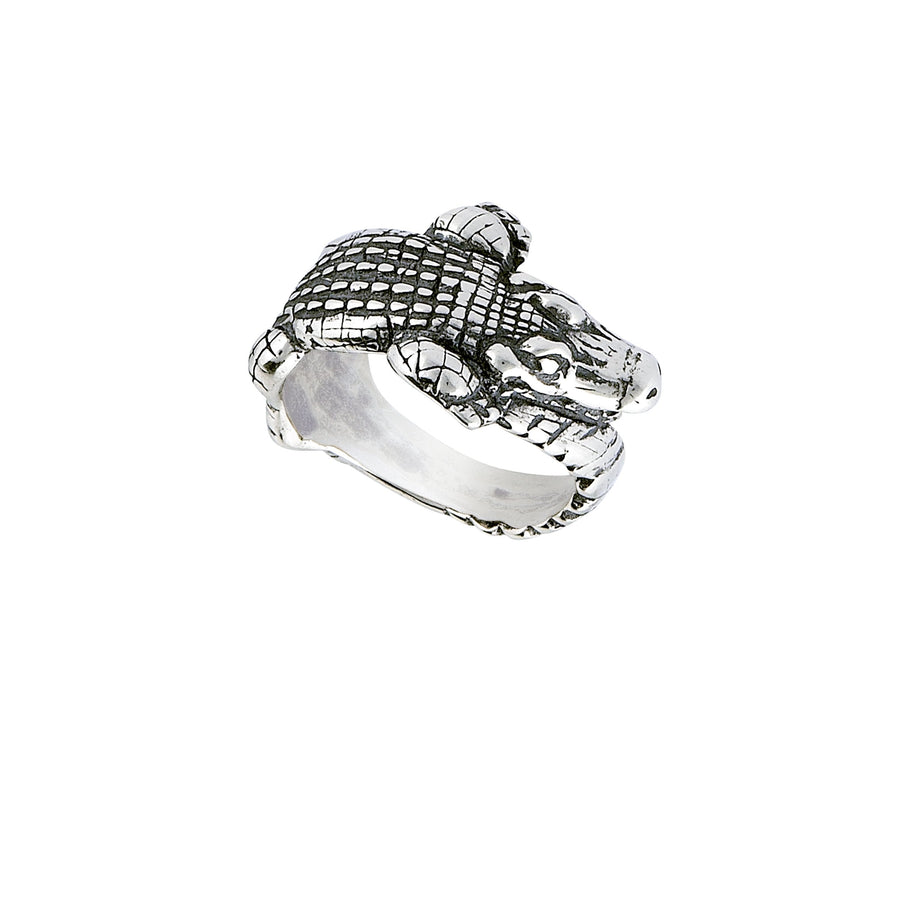 Image of Sterling Silver Alligator Ring