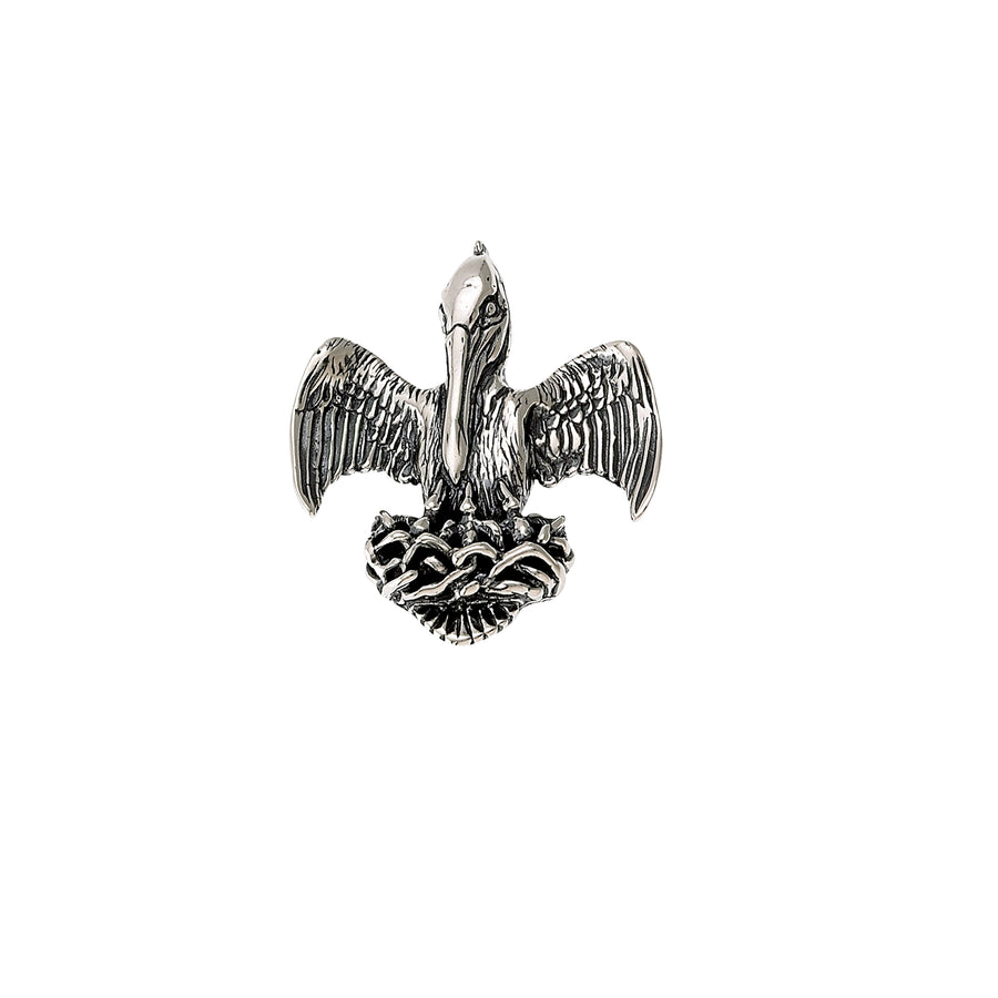Egret Cattails Pin-Pendant, Egret Jewelry, Jose Balli – Jose Balli