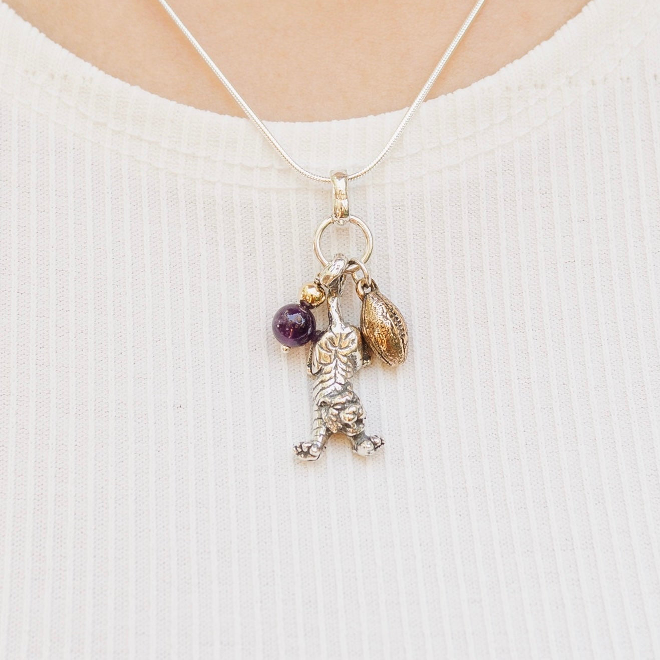 Tiger by the Tail Trio Pendant