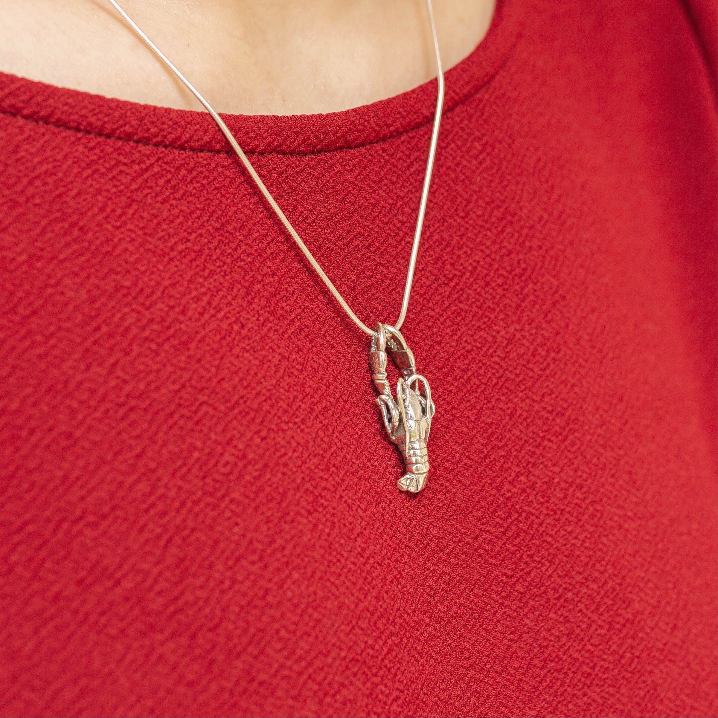 Hanging Crawfish Pendant