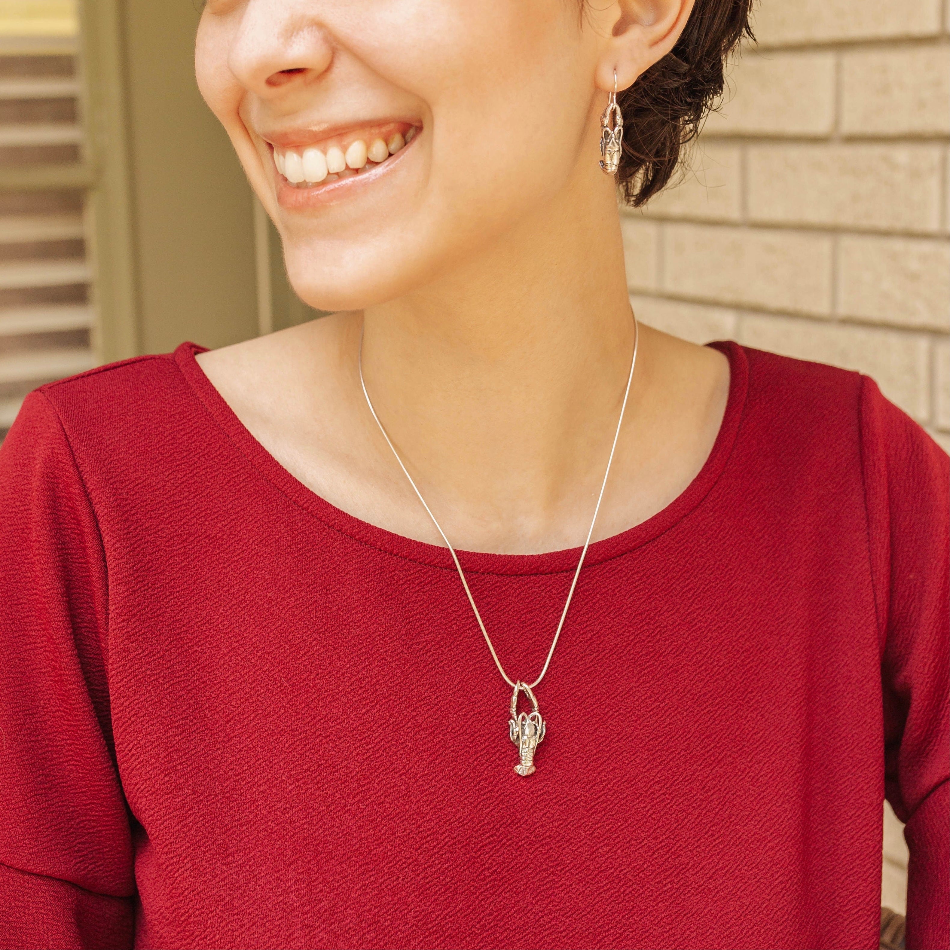 Hanging Crawfish Pendant