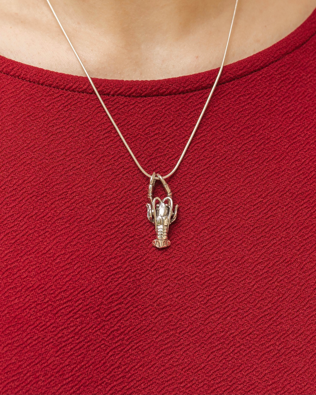 Hanging Crawfish Pendant