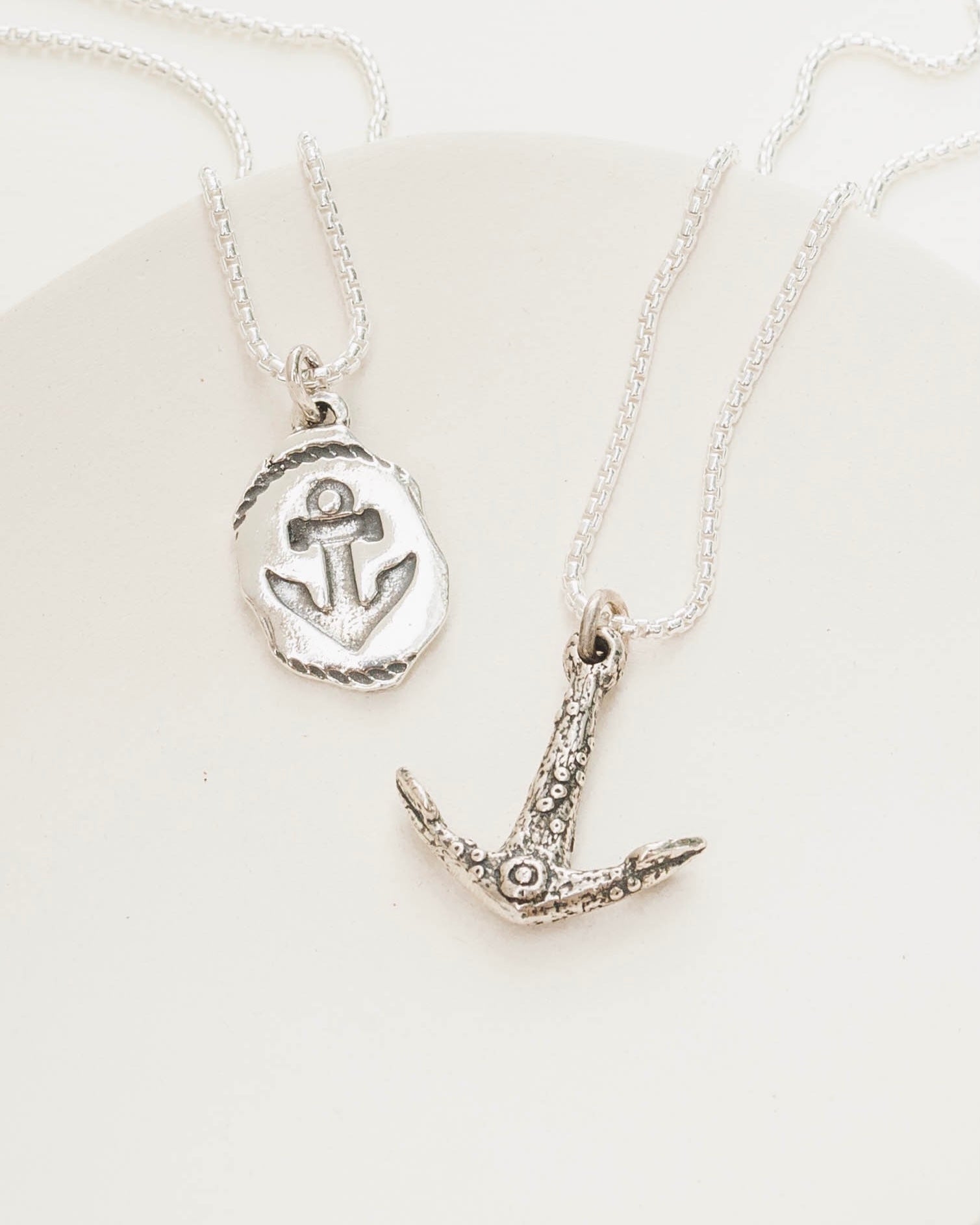 Ancient Anchor Bronze Pendant