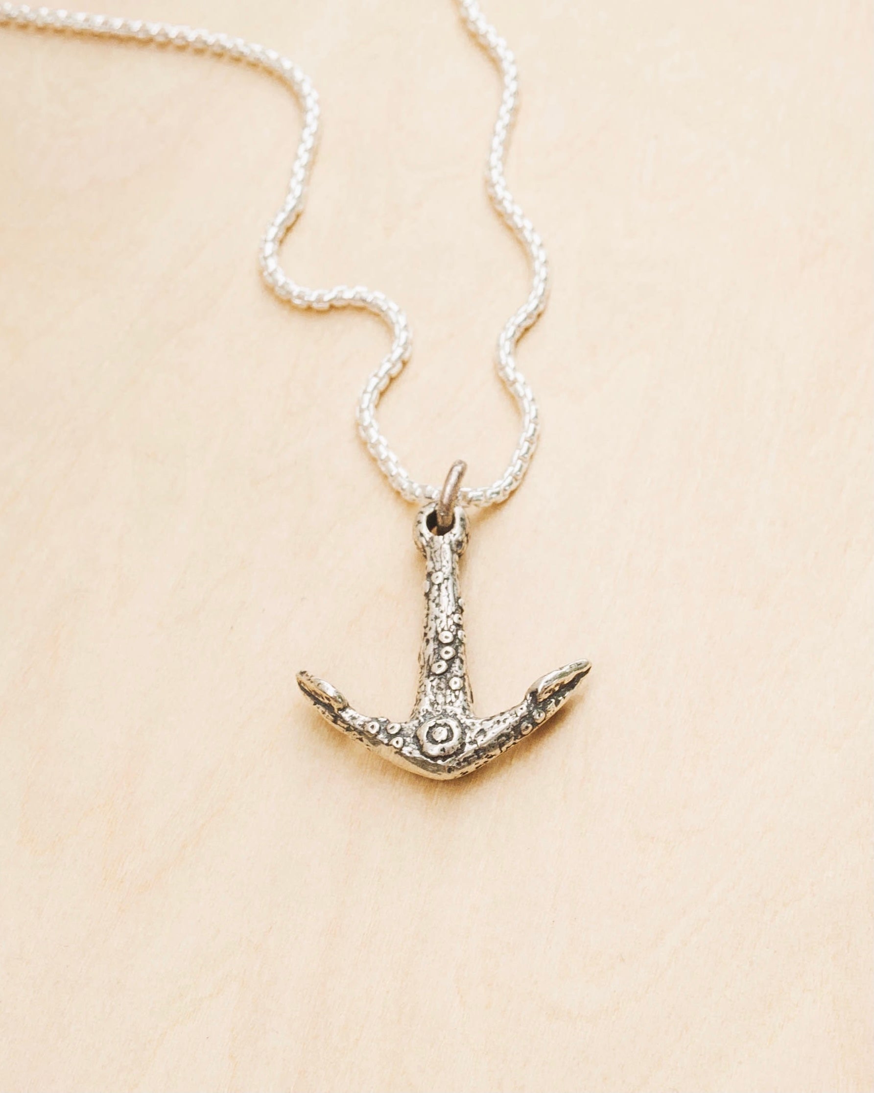 Ancient Anchor Bronze Pendant