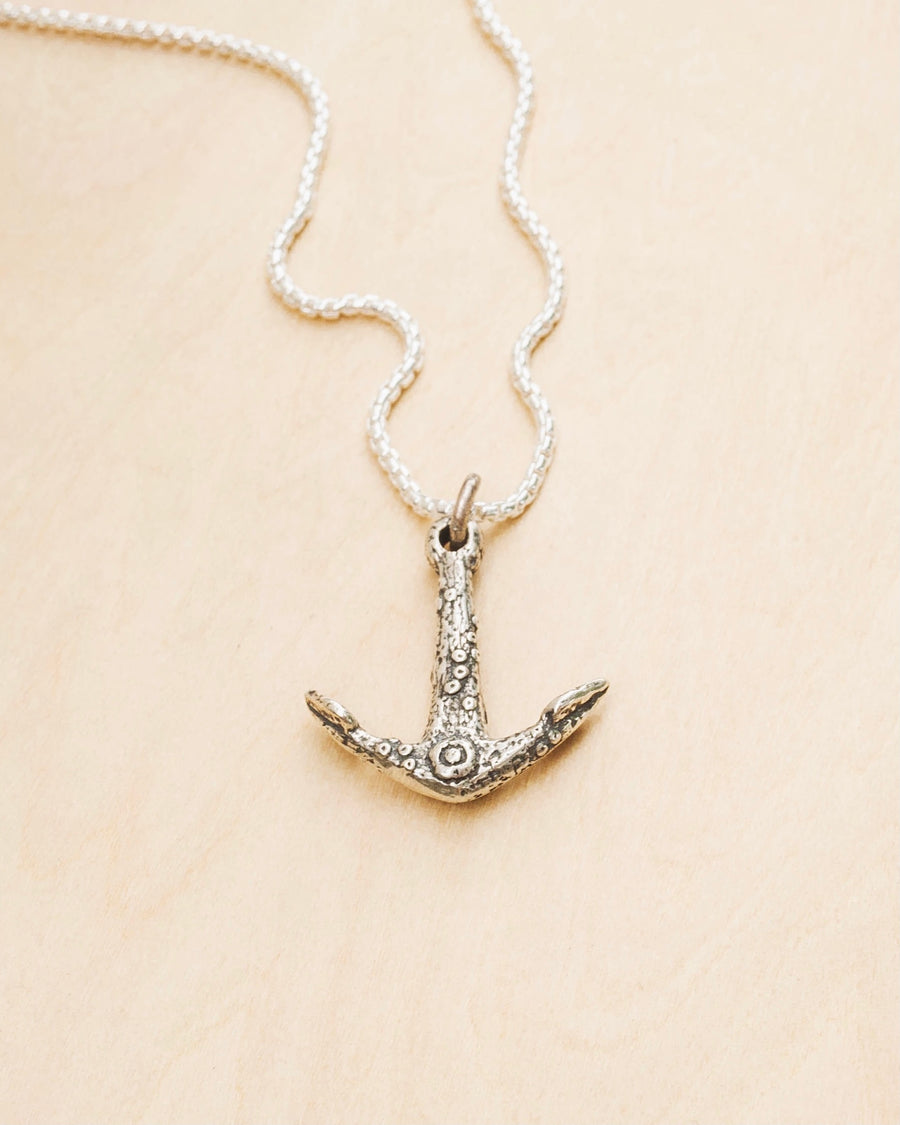 Ancient Anchor Bronze Pendant