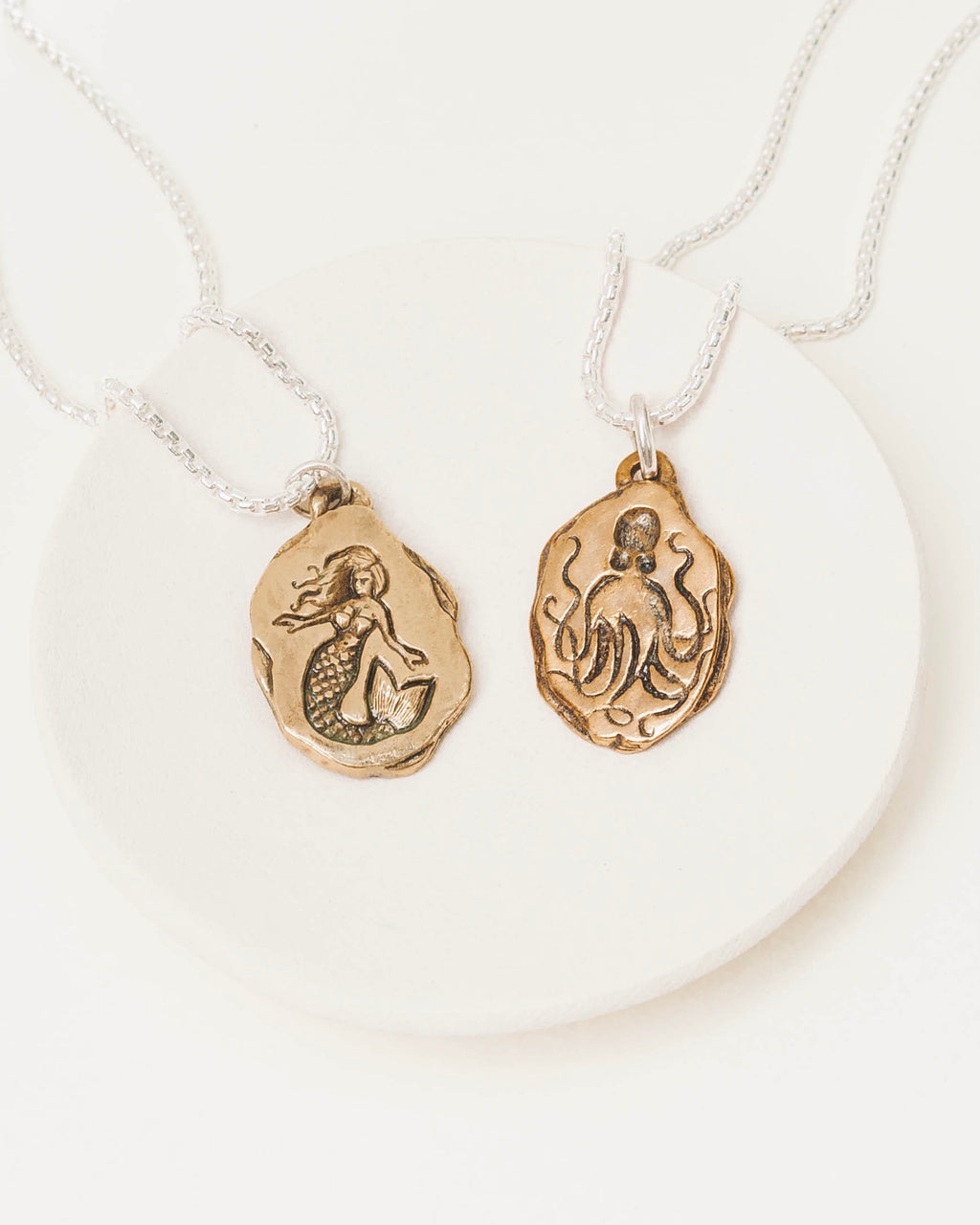 Nautical Octopus Bronze Pendant