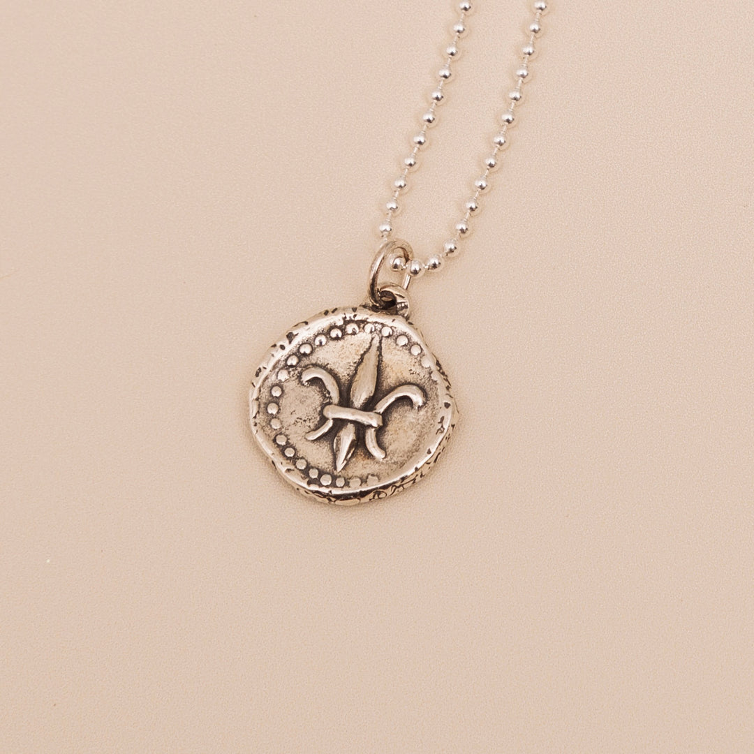 Fleur de Lis Doubloon Pendant