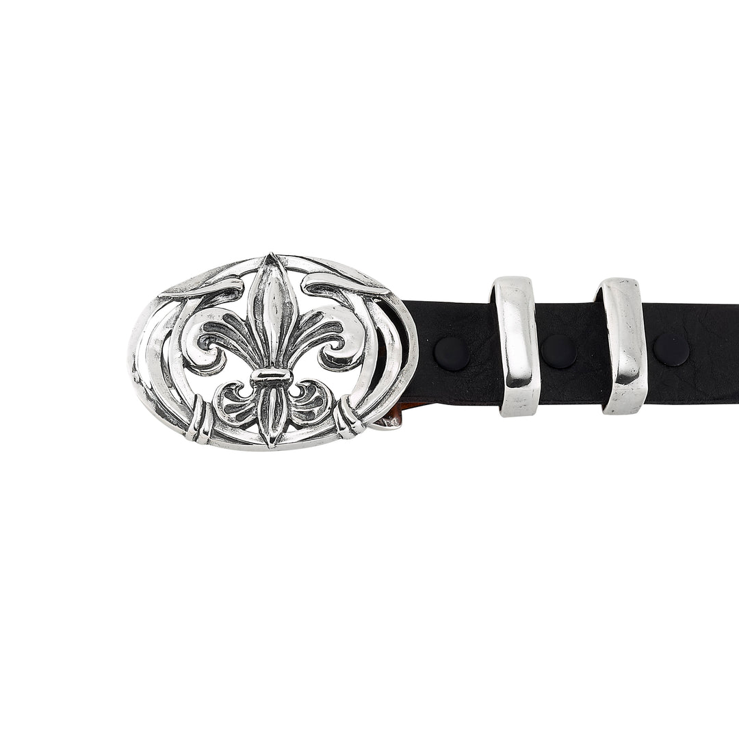 Fleur de Lis Oval Buckle