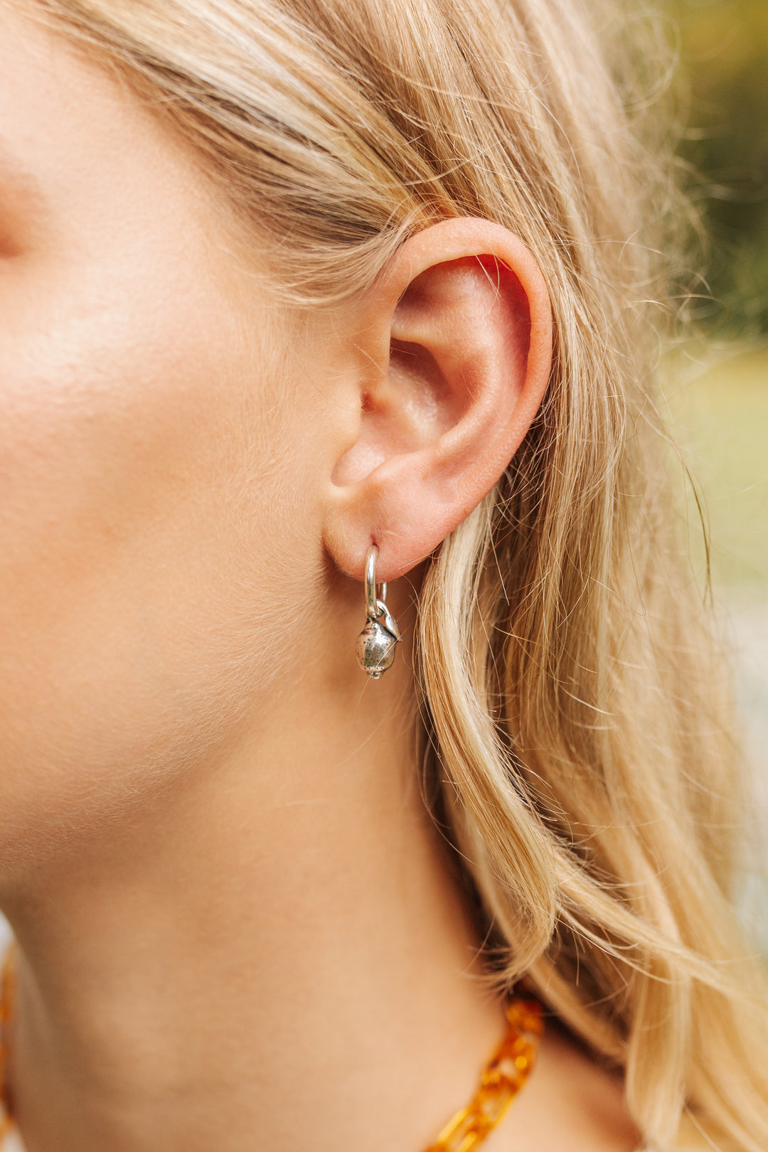 "Better Together" Lemon & Sugar Hoop Earrings