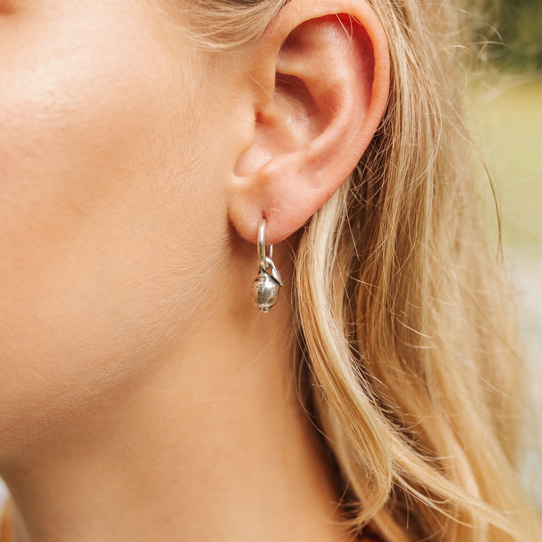 "Better Together" Lemon & Sugar Hoop Earrings