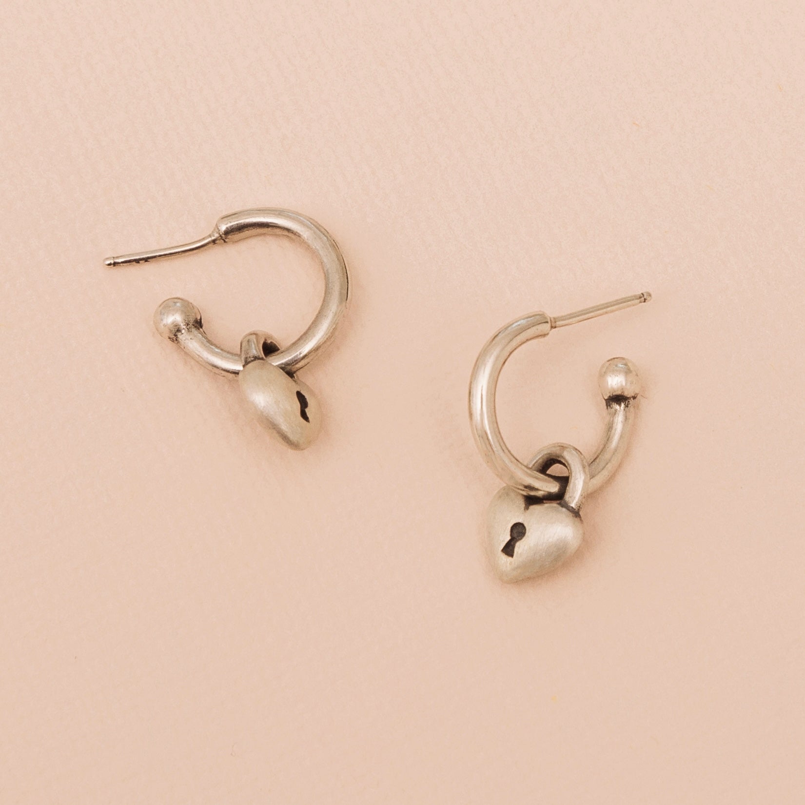 Love Lock Hoop Earrings