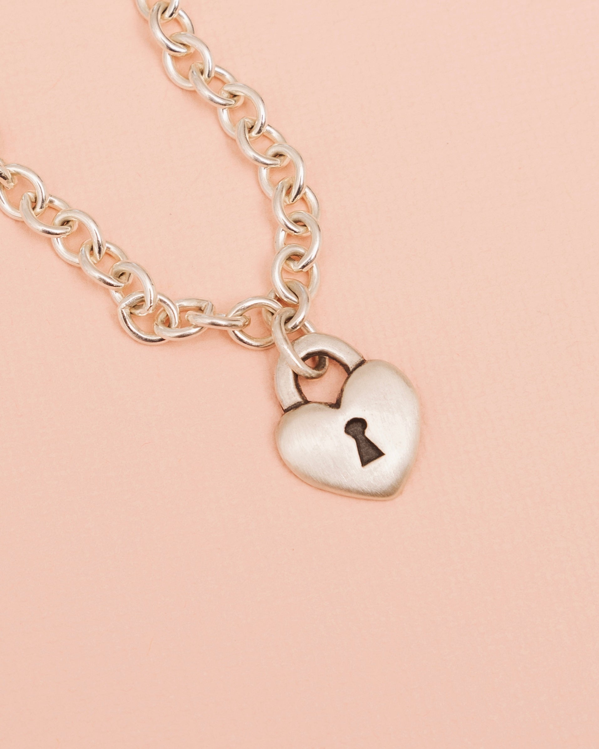 Sterling Silver Ted Baker Padlock Necklace Love Lock Necklace