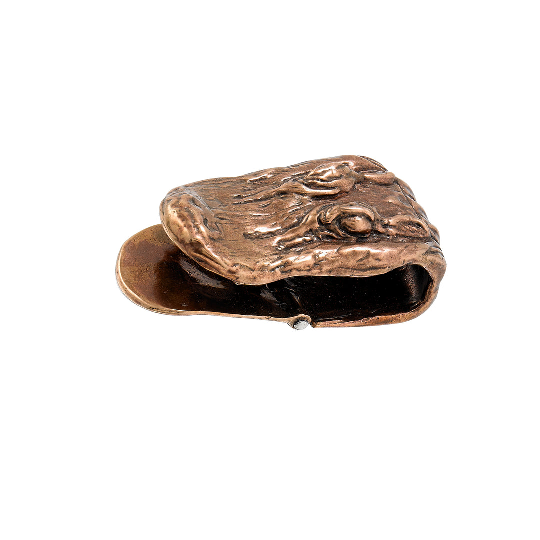 Alligator Bronze Money Clip