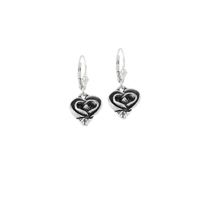 Image of Magnolia Heart Earrings