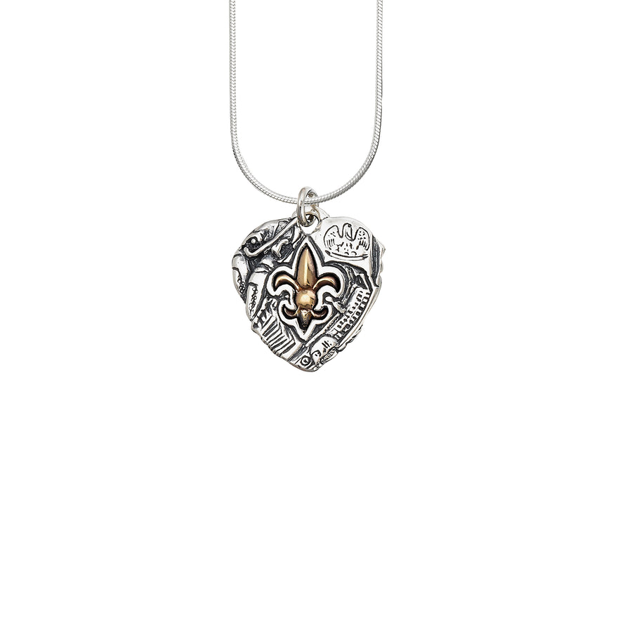 Heart of Louisiana 2-tone Pendant