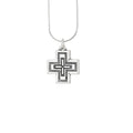 Sterling silver Ethiopian cross pendant by Jose Balli Jewelry.
