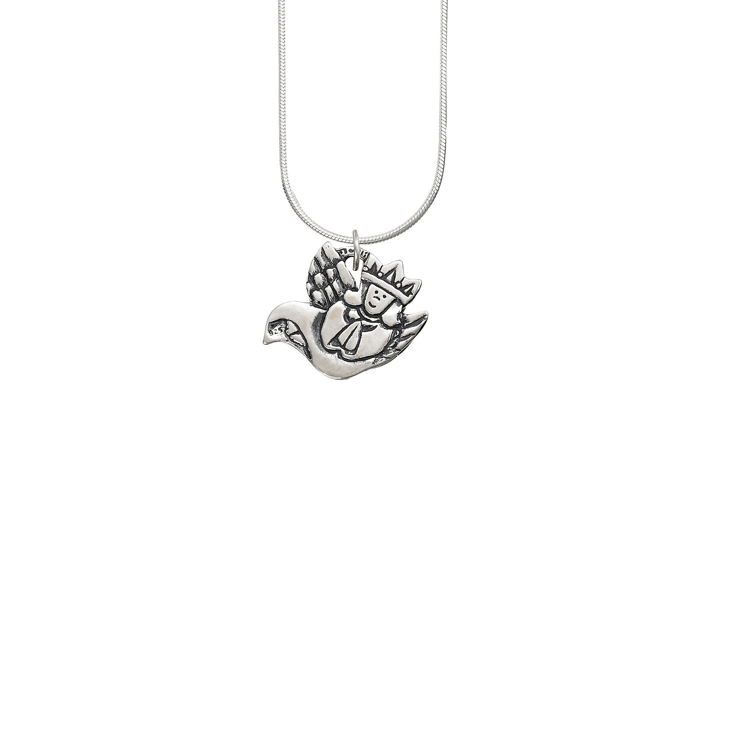 Angel and Dove Pendant
