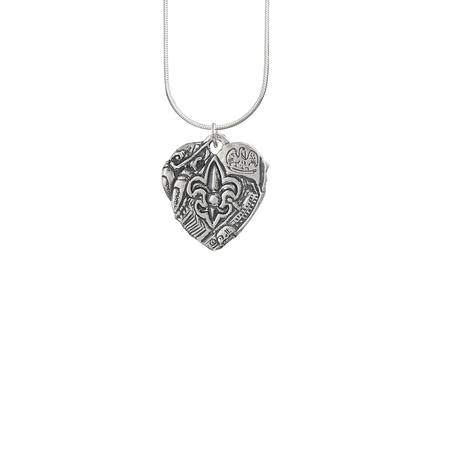 Heart of Louisiana Solid Pendant