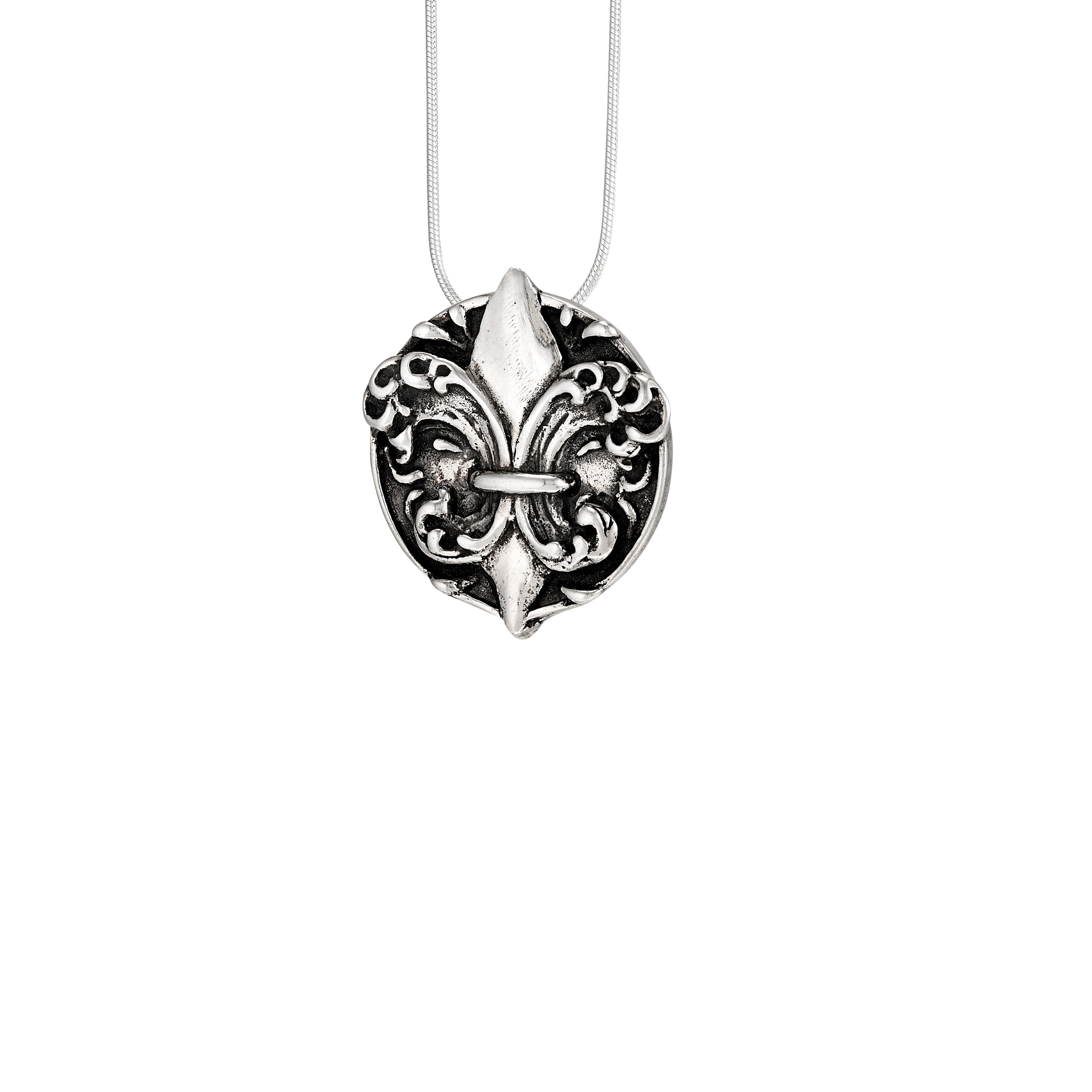 Water Lily Circle Large Pendant