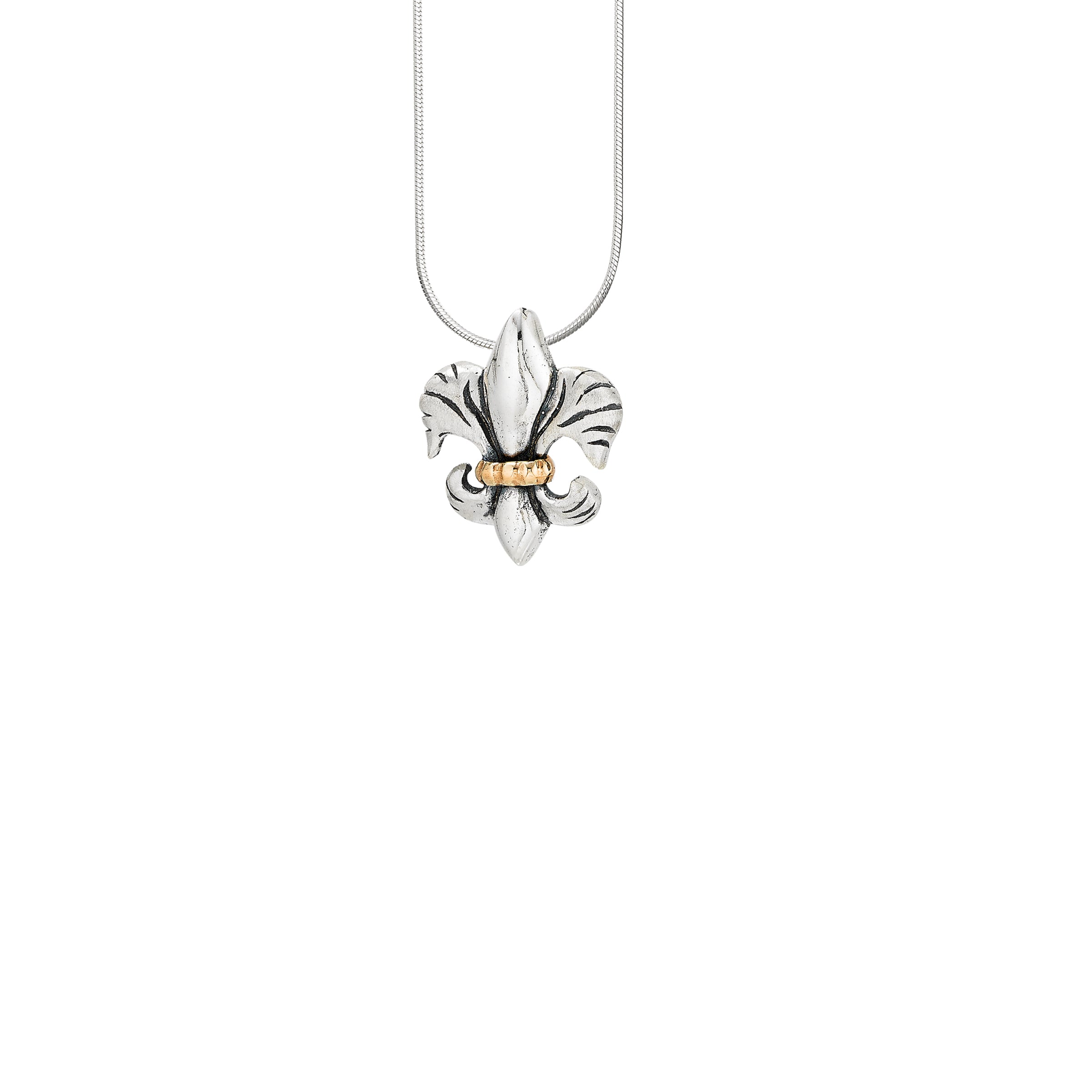 Tiger Lily Medium Two Tone Pendant