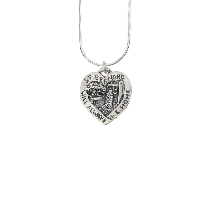 St. Bernard Heart Large Pendant