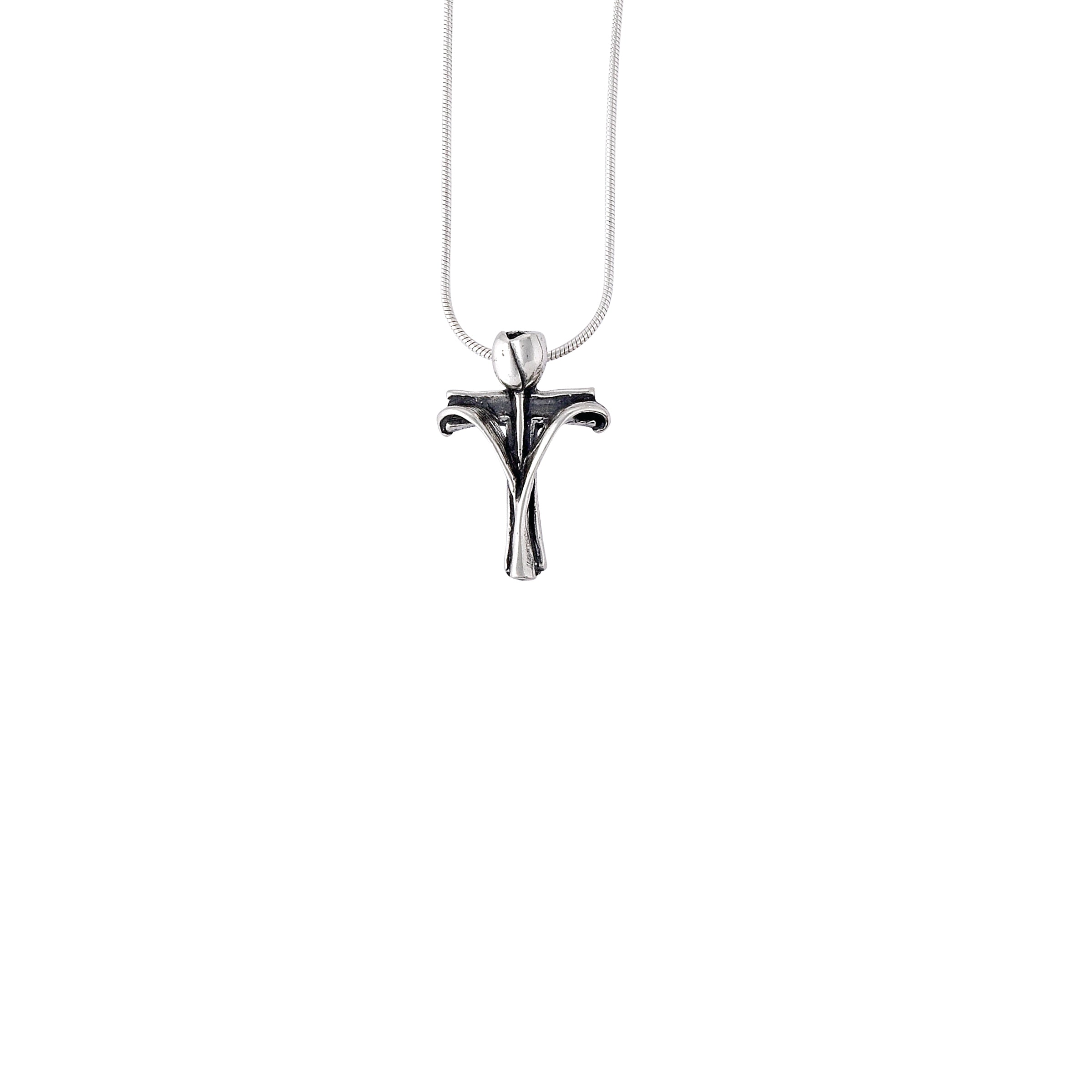Tulip Cross Pendant