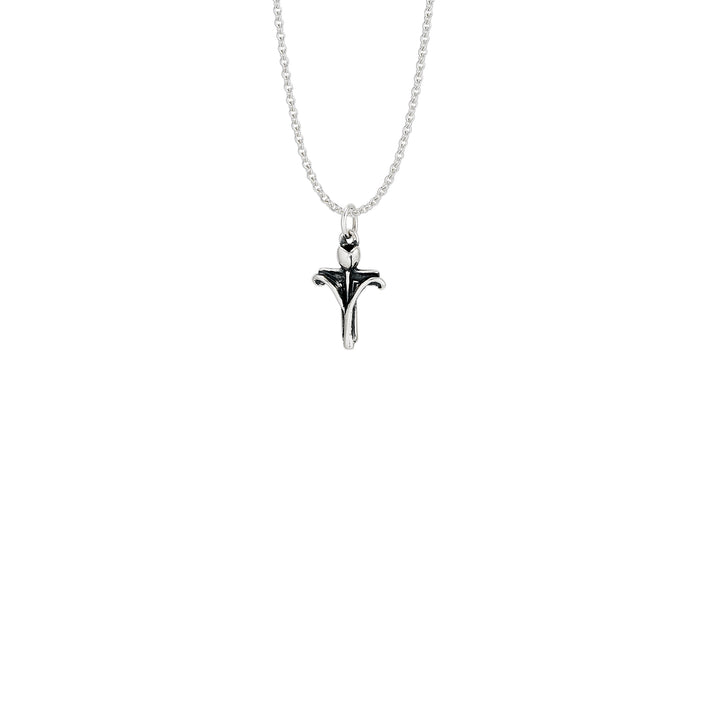 Tulip Cross Small Pendant