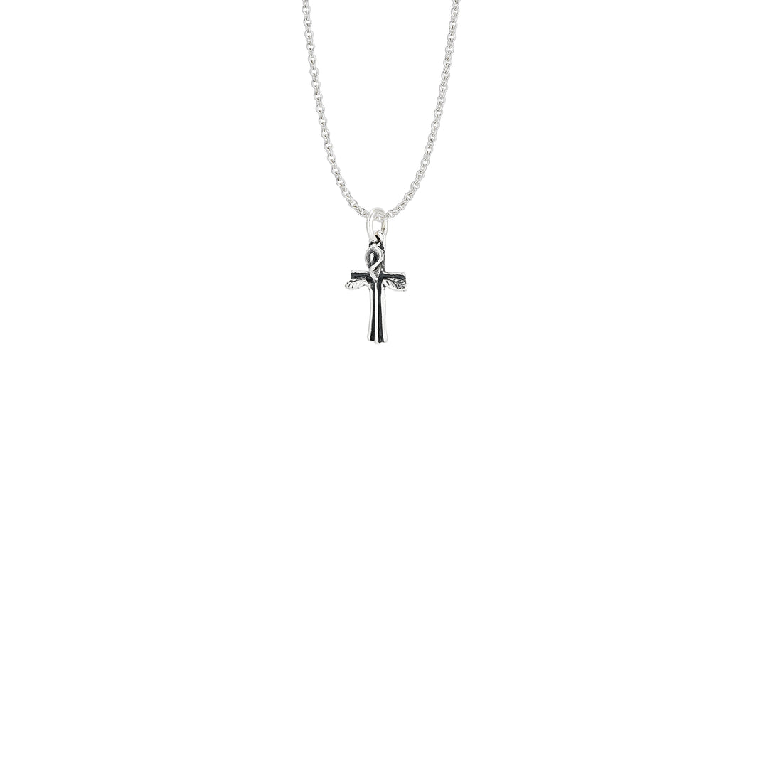 Calla Lily Cross Small Pendant